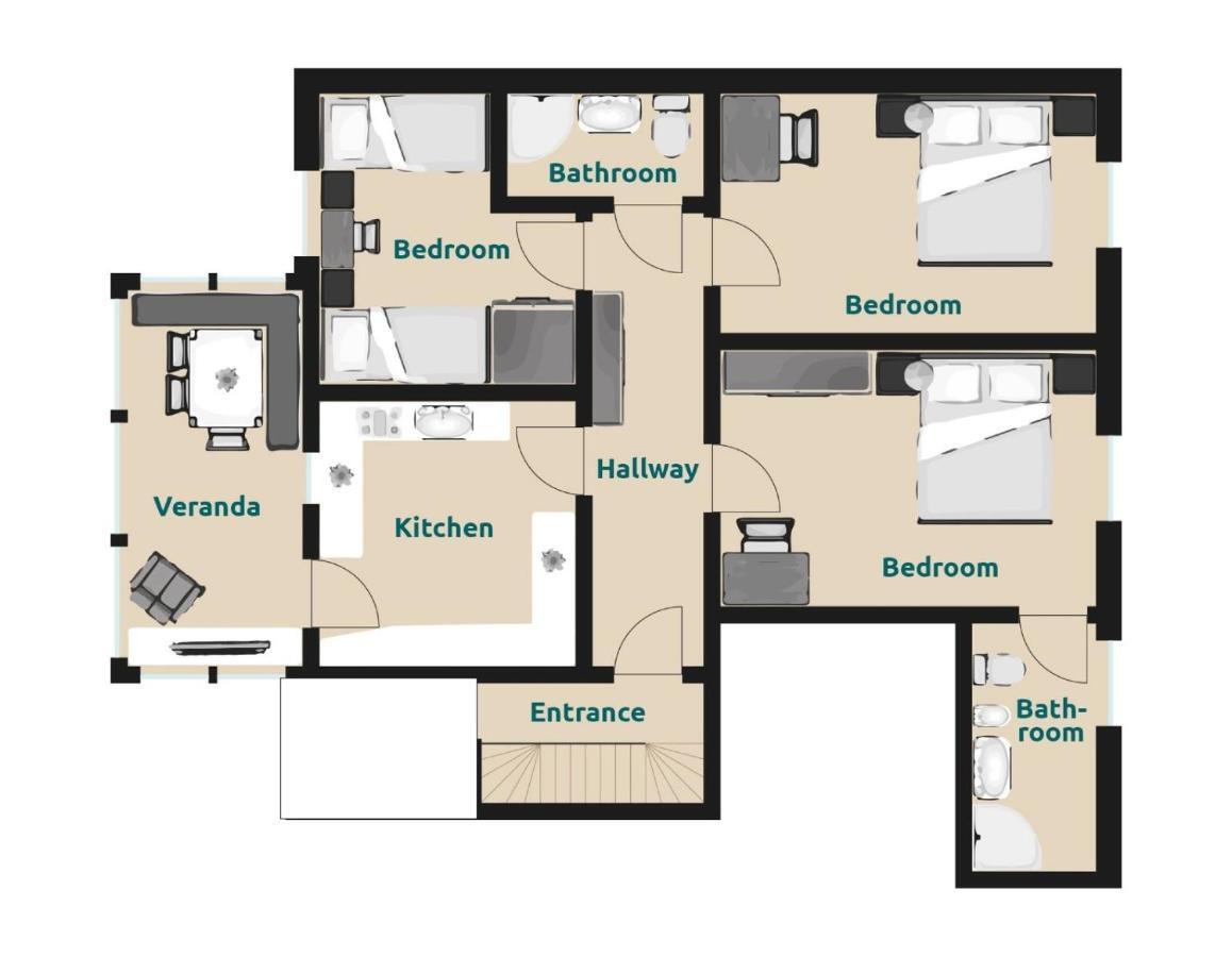 Villa Alpina Apartments Santa Cristina Val Gardena Extérieur photo
